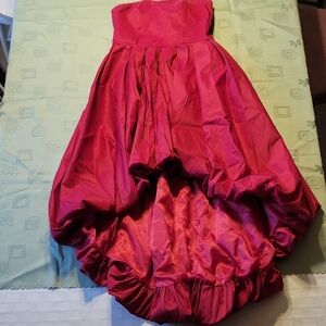 Samuel Dong Strapless Fuchsia Dress